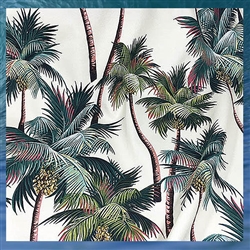 Details about   20" Tropical Hawaiian 100% Cotton Barkcloth Fabric Pillow SLIPCOVER ~Palm Trees~ 